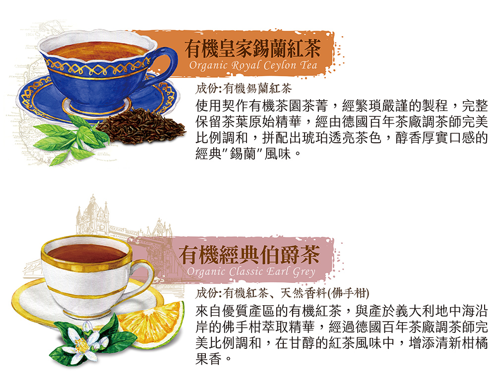 使用契作有機茶園茶菁,經繁瑣嚴謹的製程,完整